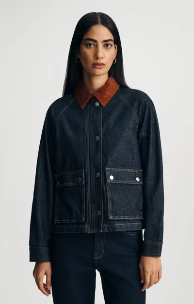 Mavi Alix Chore Denim Jacket In Classic Blue In Dark Blue