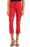 Mavi Anika Crop Flare Jeans In Brick