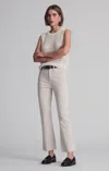 Mavi Anika Cropped Flare In Frost Flex Blue