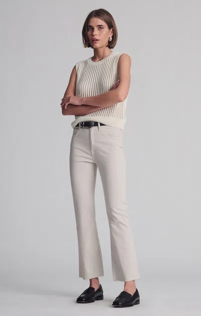 Mavi Anika Cropped Flare In Frost Flex Blue