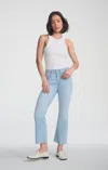 Mavi Anika Cropped Flare In Light Blue Flex Blue In Light Blue