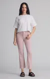 Mavi Anika Cropped Flare In Woodrose Flex Blue