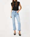 Mavi Anika Flex Crop Jeans In Light Flex Blue In Blue