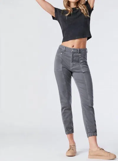 Mavi Anna High Rise Slim Jogger In Grey In Gray