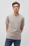 Mavi Basic Crew Neck T-shirt In Paloma In Beige