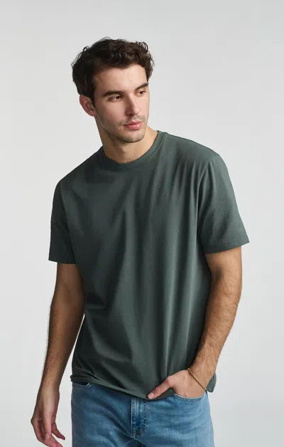 Mavi Basic Crew Neck T-shirt In Urban Chic In Dark Green