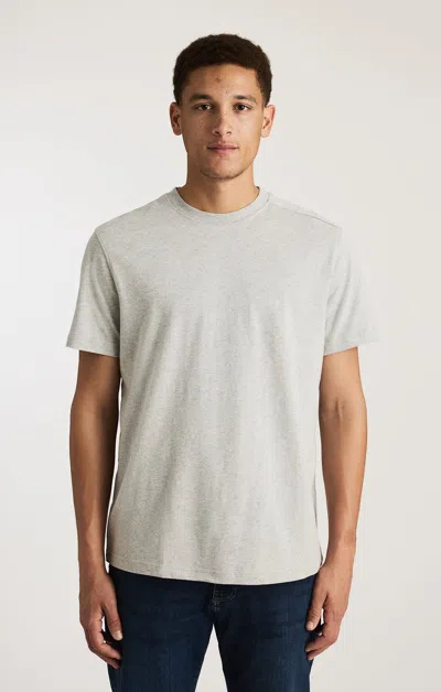 Mavi Basic Short Sleeve T-shirt In Grey Melange In Gray