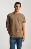 Mavi Basic Short Sleeve T-shirt In Shitake In Brown