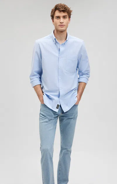 Mavi Button-down Long Sleeve Shirt In Powder Blue In Light Blue