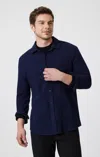 Mavi Button-up Long Sleeve Shirt In Maritime Blue In Dark Blue