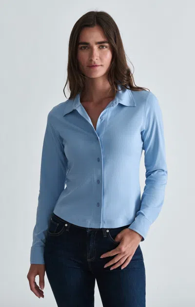 Mavi Button-up Long Sleeve Shirt In Bel Air Blue