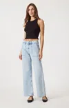 Mavi Catalina Straight Leg Utility In Bleached Well Blue In Light Blue