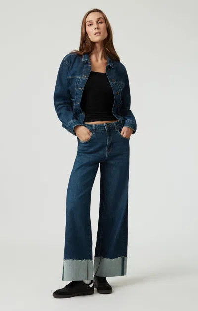 Mavi Cathy Wide Leg In Dark Blue Denim
