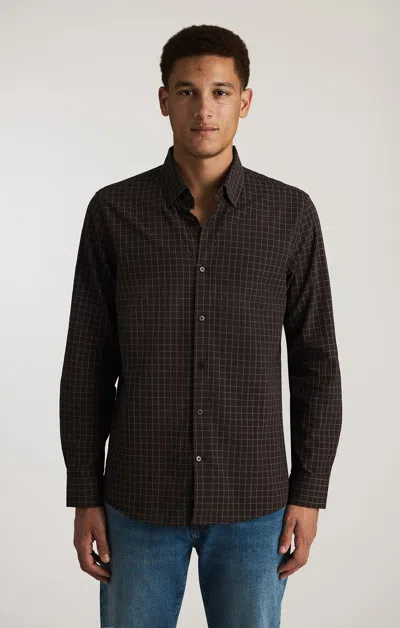 Mavi Check Shirt In After Dark Check In Brown