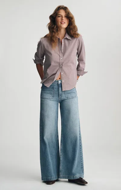 Mavi Christine Wide Leg Jeans In Light  Classic Denim In Light Blue