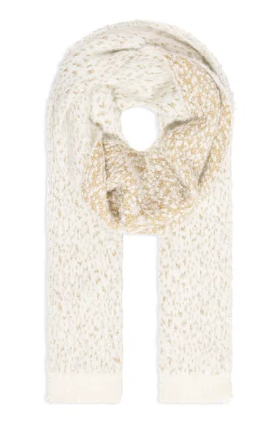 Mavi Chunky Knit Scarf In Beige
