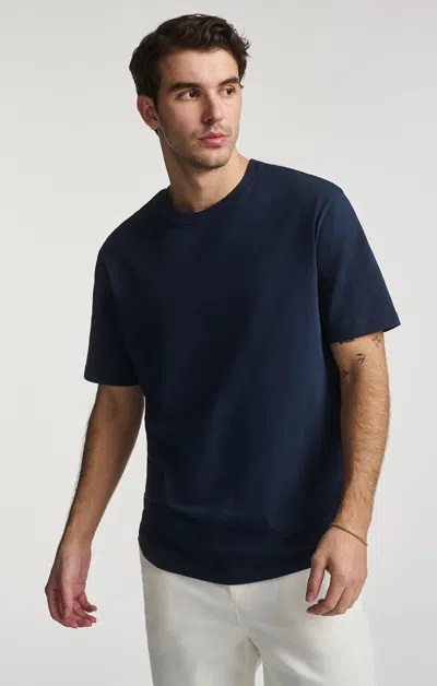 Mavi Classic Crew Neck T-shirt In Black Iris In Dark Blue