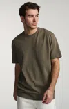 Mavi Classic Crew Neck T-shirt In Bungee Cord In Khaki