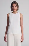 Mavi Contour Tank Top In Coconut Milk