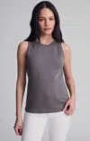 Mavi Contour Tank Top In Dark Gull Gray