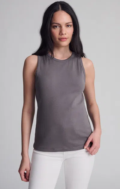 Mavi Contour Tank Top In Dark Gull Gray