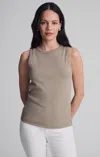 Mavi Contour Tank Top In Roasted Cashew