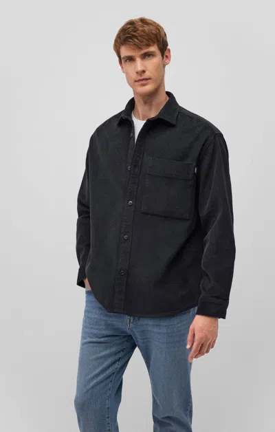 Mavi Corduroy Button-up Shirt In Phantom In Black