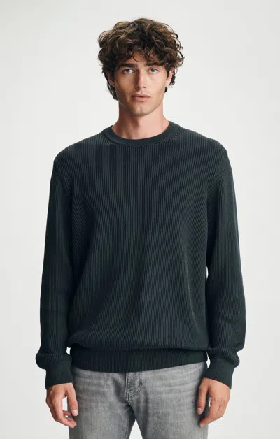 Mavi Crew Neck Sweater In Anthracite In Black