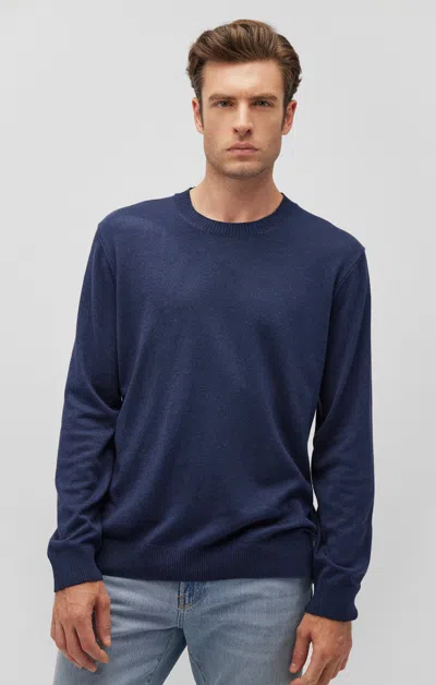 Mavi Crew Neck Sweater In Black Iris In Dark Blue