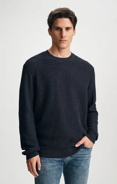 Mavi Crew Neck Sweater In Navy Melange In Dark Blue