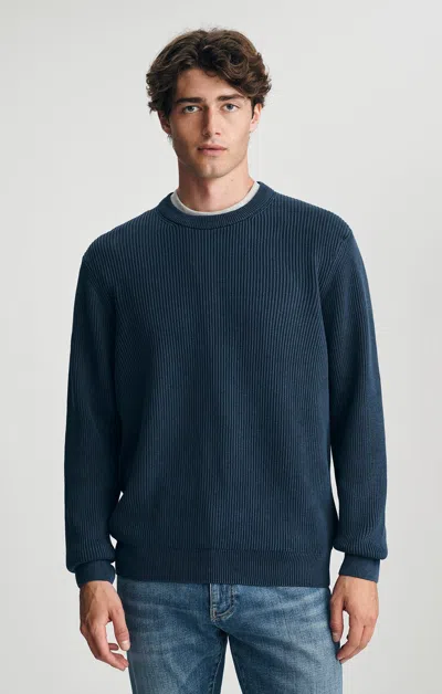 Mavi Crew Neck Sweater In Total Eclipse In Dark Blue