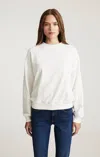 Mavi Crew Neck Sweatshirt In Antique White In White