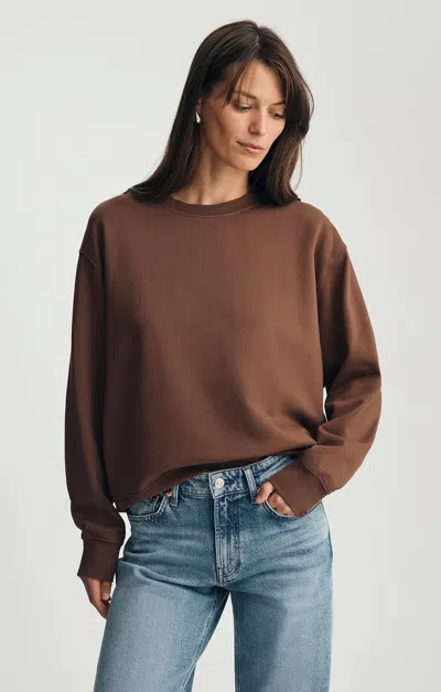 Mavi Crew Neck Sweatshirt In Mustang In Brown