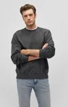 Mavi Crew Neck Sweatshirt In Pirate Black In Dark Grey