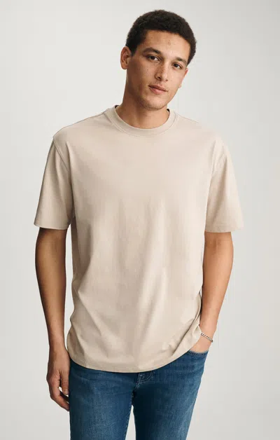 Mavi Crew Neck T-shirt In Feather Gray In Sand