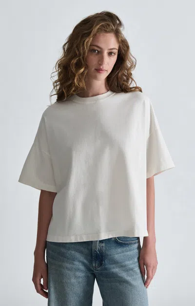 Mavi Crew Neck T-shirt In Antique White