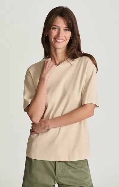 Mavi Crew Neck T-shirt In Sandshell In Neutral