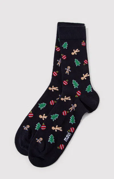 Mavi Crew Socks In Midnight Navy In Blue