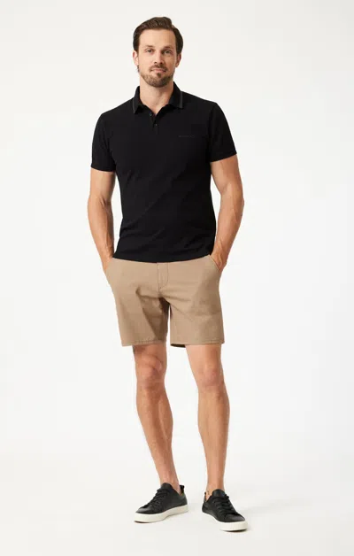 Mavi Darren Chino Shorts In Camel True Move In Khaki