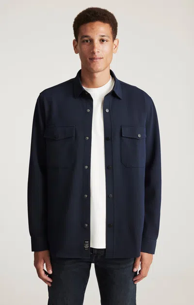 Mavi Double Pocket Button-up Shirt In Baritone Blue