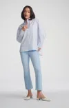 Mavi Double Pocket Button-up Shirt In Cashmere Blue In Light Blue
