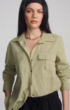 Mavi Double Pocket Button-up Shirt In Tea In Khaki