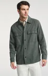 Mavi Double Pocket Button-up Shirt In Urban Chic In Grey