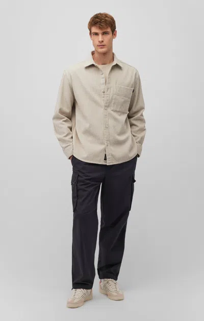 Mavi Double Pocket Cargo Pants In Phantom In Black