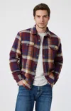 Mavi Double Pocket Check Shirt In Paprika Check In Red