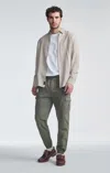 Mavi Double Pocket Cuffed Cargo Pants In Smokey Olive In Green