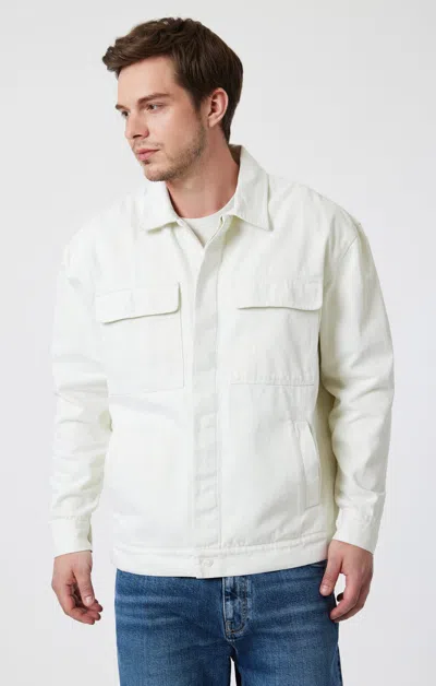 Mavi Double Pocket Overshirt In Antique White