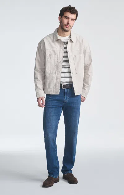 Mavi Double Pocket Overshirt In Pelican In Beige