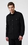 Mavi Double Pocket Snap-button Shirt In Black In Black