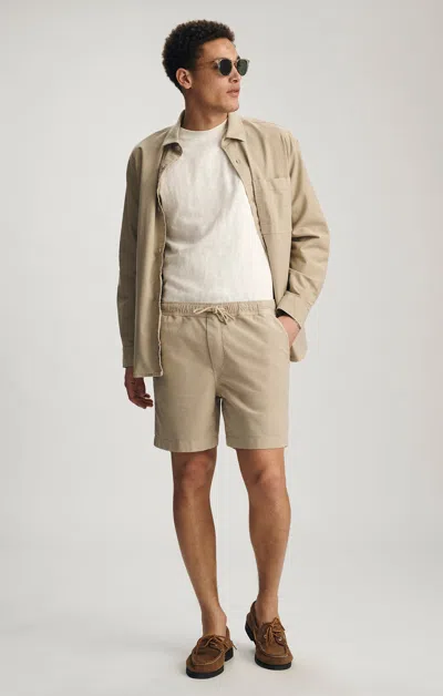 Mavi Drawstring Shorts In Feather Gray In Sand